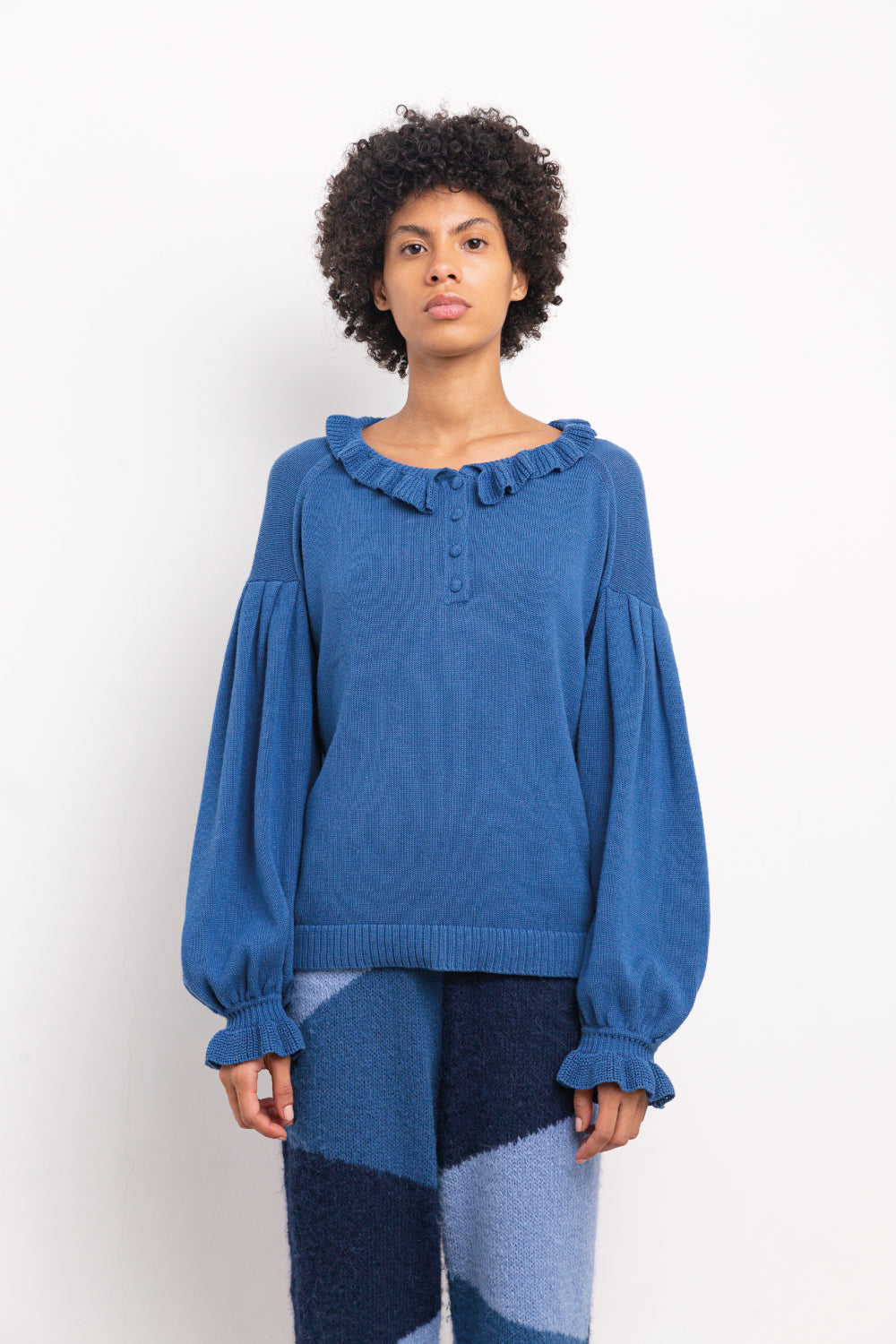 Marie Sweater - Sapphire Blue